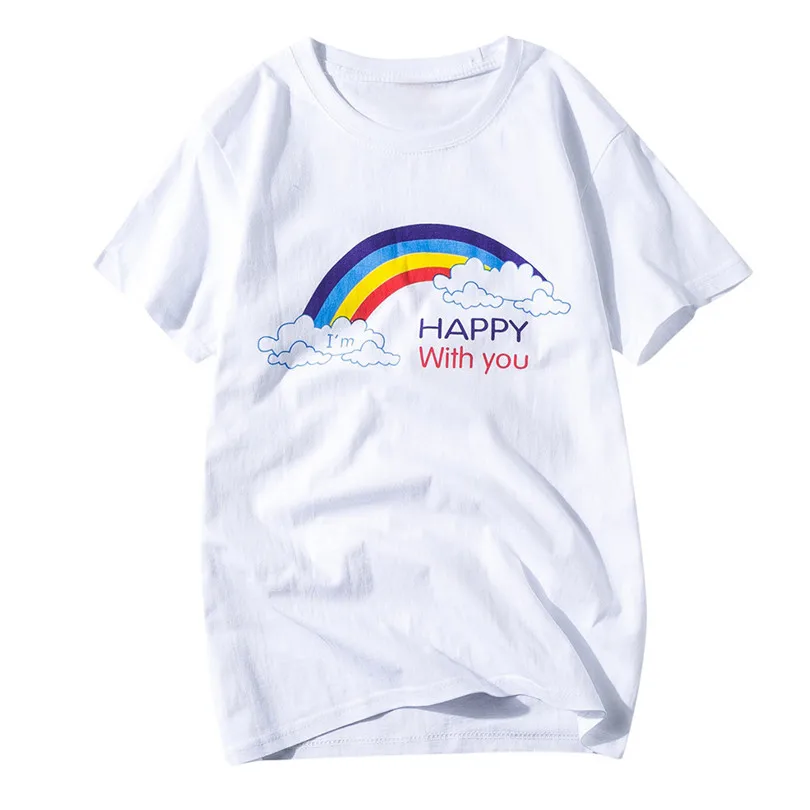 Women Men Youth Adult T Shirt Rainbow Print Funny T Shirts Family Matching T-Shirt Tops Tee O Neck Chemise Femme 40MAY6
Women Men Youth Adult T Shirt Rainbow Print Funny T Shirts Family Matching T-Shirt Tops Tee O Neck Chemise Femme 40MAY6