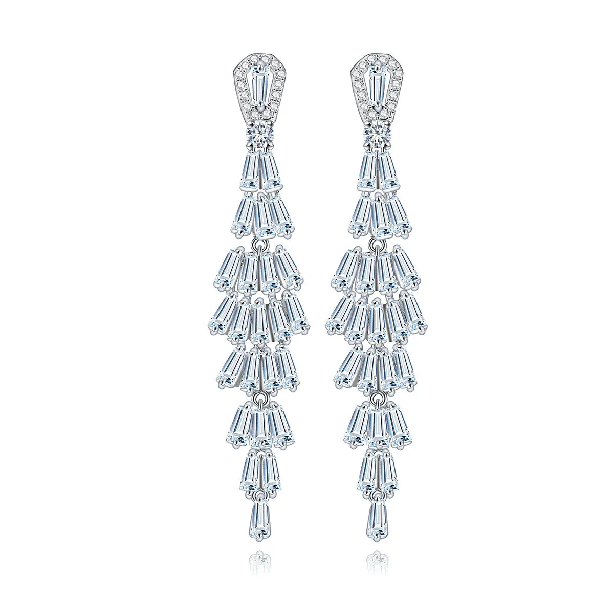 Luxury Elegant Big Long Feather Shape Cubic Zircon Crystal Drop Earring Wedding Party Dangle Jewelry Christmas Accessories Gift
Luxury Elegant Big Long Feather Shape Cubic Zircon Crystal Drop Earring Wedding Party Dangle Jewelry Christmas Accessories Gift
