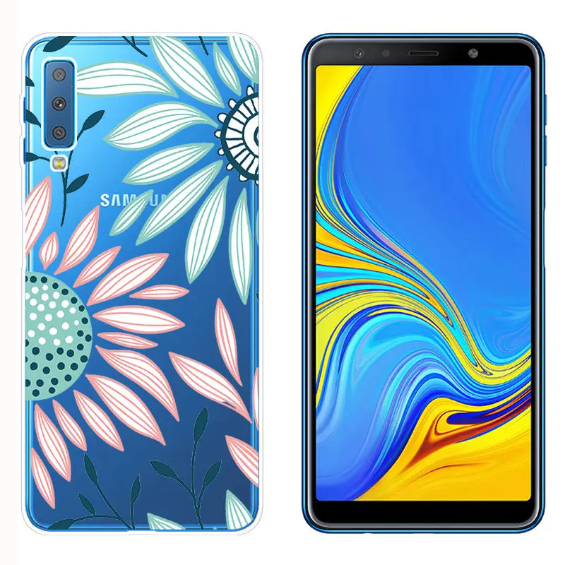 Arvin Case FOR Samsung Galaxy A7 2018 A310 A510 Smart Soft TPU Phone Cover FOR Samsung A750F Painted Silicone Case FOR A8 Plus (20)