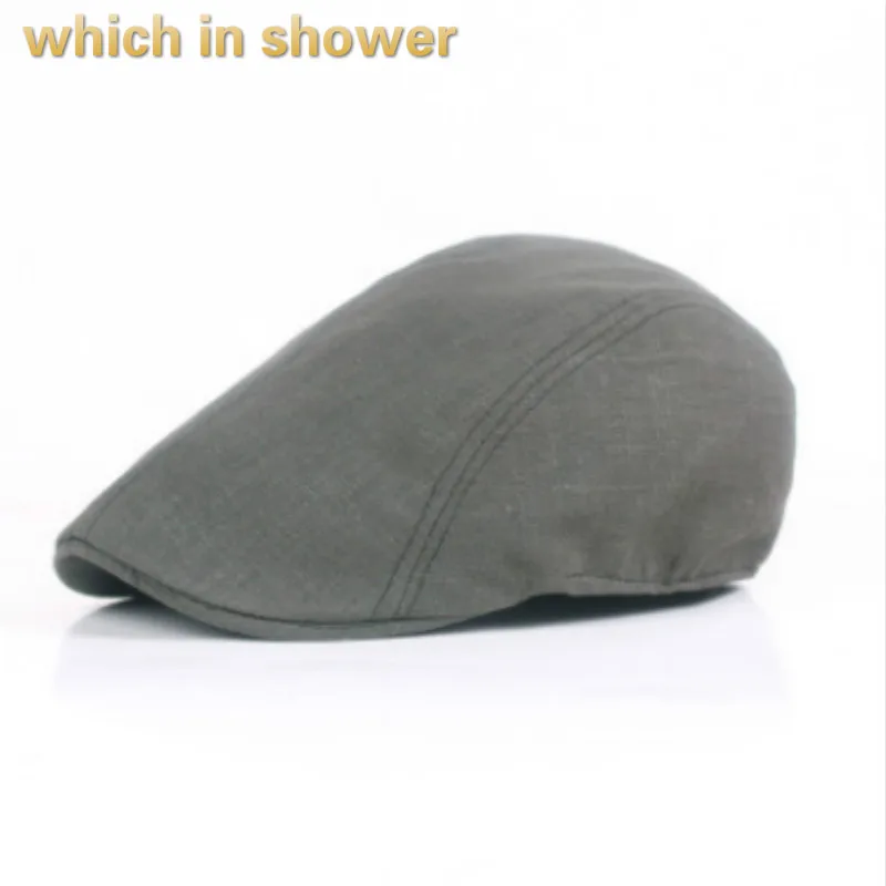 That in shower тонкая летняя шапка для женщин и мужчин однотонная дышащая льняная