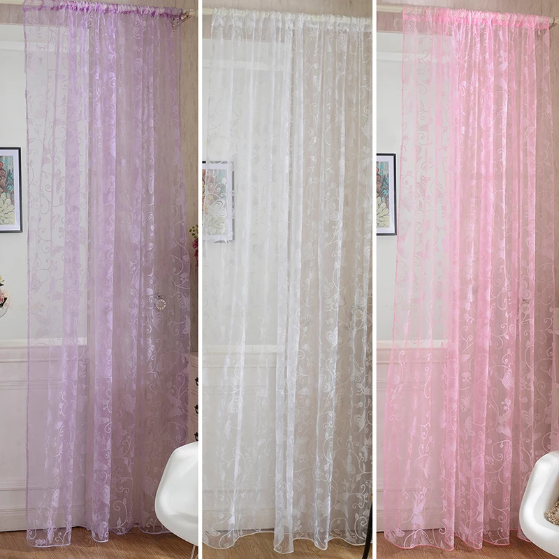 Colorful Tulle Curtain Romance Sheer Flocked Window Drape Panel Sheer Voile Curtains
Colorful Tulle Curtain Romance Sheer Flocked Window Drape Panel Sheer Voile Curtains