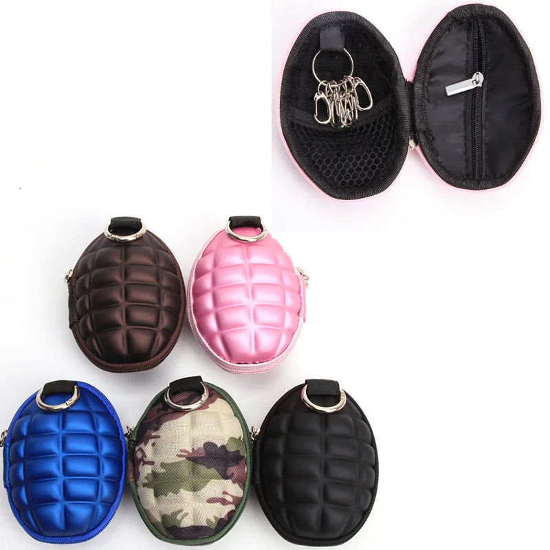 Women/Men PU Leather Grenades Key Holder Case Wallets Housekeeper For Keys Organizer Manager Bag Purse Car | Багаж и сумки