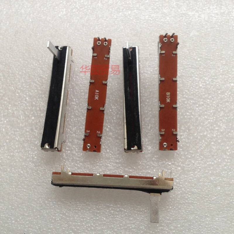 8pcs Amplifier Mixer Length 6cm 60mm Single Direct Slide Potentiometer Fader B10K / Mono 3 Foot 10KB fader
8pcs Amplifier Mixer Length 6cm 60mm Single Direct Slide Potentiometer Fader B10K / Mono 3 Foot 10KB fader