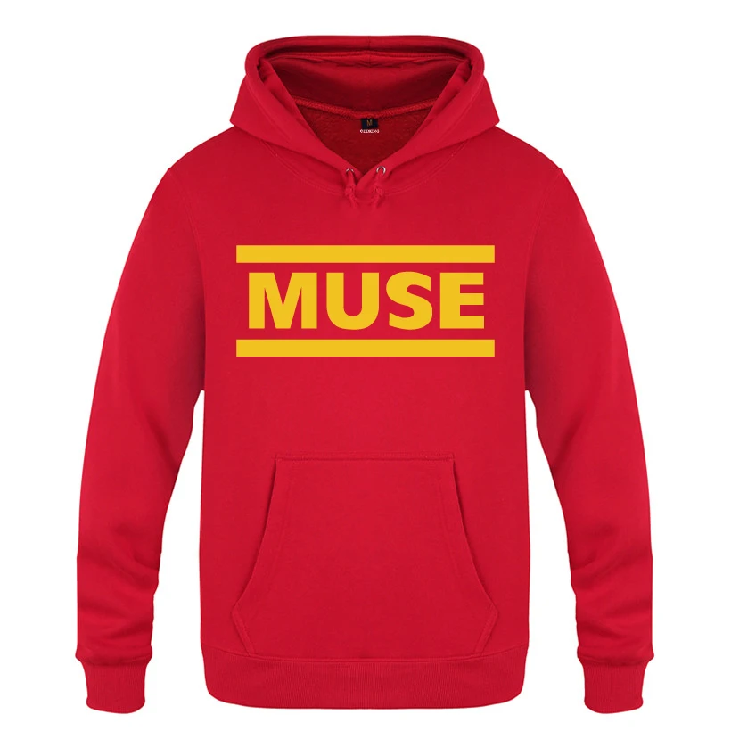 Мужские толстовки Muse рок группы 2018 Мужской флисовый пуловер с капюшоном