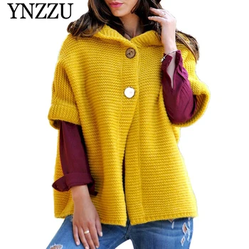 YNZZU 2019 New arrival Solid Hooded Women Knitted Cardigan Autumn Half sleeve plus size Sweater jacket Causal female coat YO862
YNZZU 2019 New arrival Solid Hooded Women Knitted Cardigan Autumn Half sleeve plus size Sweater jacket Causal female coat YO862