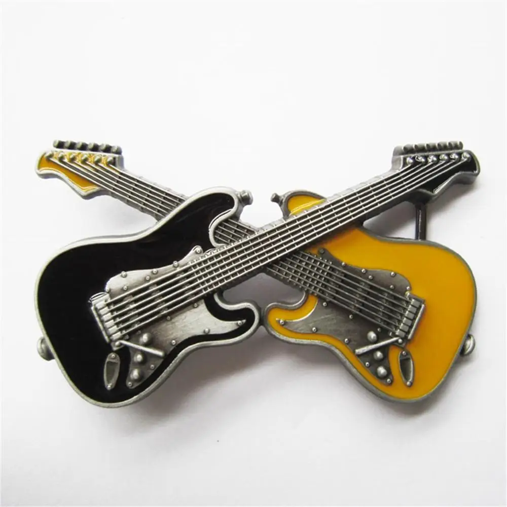 New Jeansfriend Original Cross Double Guitar Music Belt Buckle also Stock in US BUCKLE-MU094
New Jeansfriend Original Cross Double Guitar Music Belt Buckle also Stock in US BUCKLE-MU094