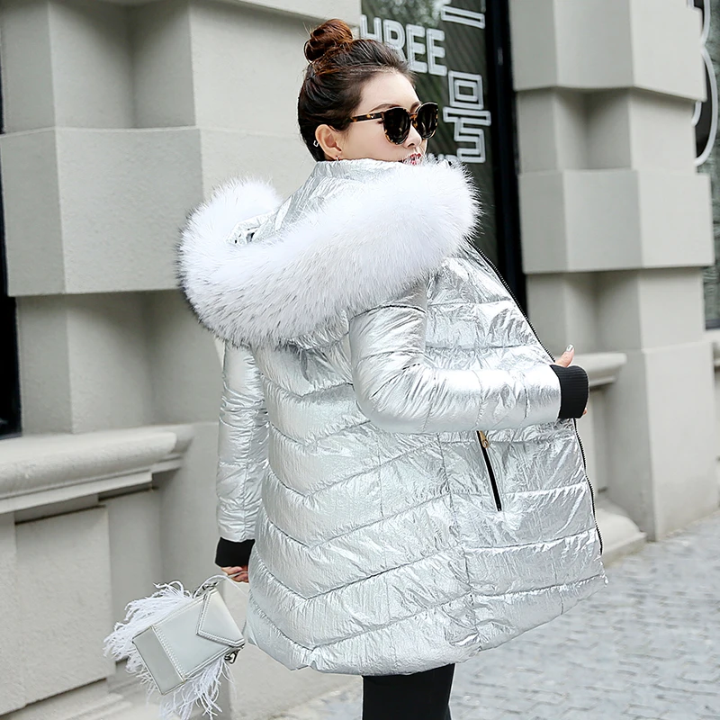 2019 Fashion winter jacket coat women Long thicken down cotton-padded faux big fur collar warm female Lady's outwear Sequins
2019 Fashion winter jacket coat women Long thicken down cotton-padded faux big fur collar warm female Lady's outwear Sequins