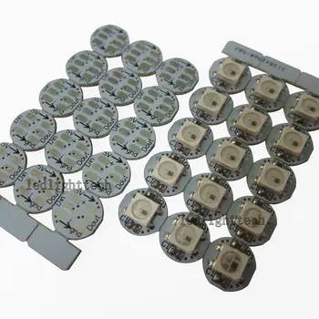 100pcs WS2812B SK6812 5050 RGB LED & PCB Board 1-LED Addressable Module Pixel Light 5V mini PCB board (10mm*3mm) Heatsink
100pcs WS2812B SK6812 5050 RGB LED & PCB Board 1-LED Addressable Module Pixel Light 5V mini PCB board (10mm*3mm) Heatsink
