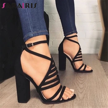 Brand Design Big Size 47 Flock Suede Sexy Spike High Heels Shoes Sandals Woman Lady Summer Party cross-strap Women Shoes Woman
Brand Design Big Size 47 Flock Suede Sexy Spike High Heels Shoes Sandals Woman Lady Summer Party cross-strap Women Shoes Woman
