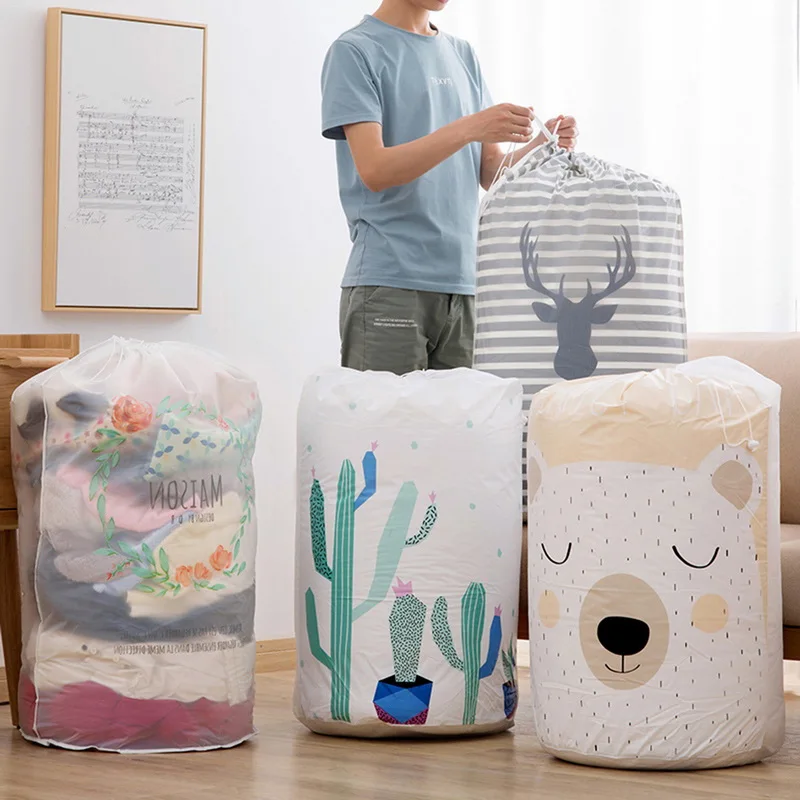 Drawstring Moisture-proof underbed storage Bag Waterproof Luggage Storage Bags Large Capacity Clothes Quilt Sort Organizer
Drawstring Moisture-proof underbed storage Bag Waterproof Luggage Storage Bags Large Capacity Clothes Quilt Sort Organizer