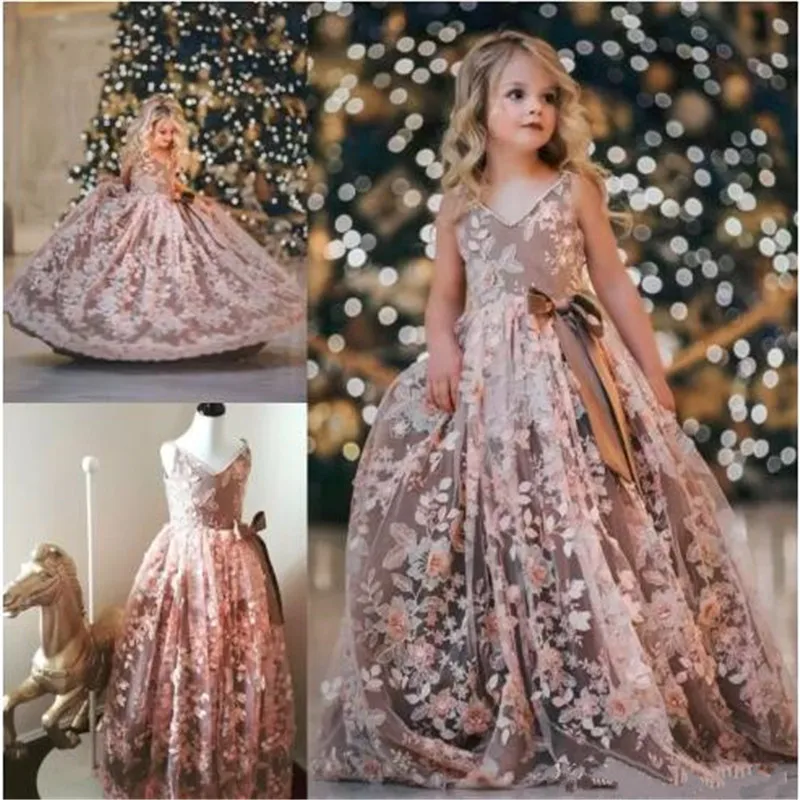 Luxury Flower Girls Dresses with Appliques Pearls Beading Jewel Neck Evening Gowns Tulle Sleeveless Flower girl Dress For Sales
Luxury Flower Girls Dresses with Appliques Pearls Beading Jewel Neck Evening Gowns Tulle Sleeveless Flower girl Dress For Sales