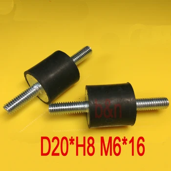 D20*H8 M6*16 M6 thread VV anti Vibration rubber damper rubber shock absorber Two head bolt rod Motor damping shock pad screws
D20*H8 M6*16 M6 thread VV anti Vibration rubber damper rubber shock absorber Two head bolt rod Motor damping shock pad screws