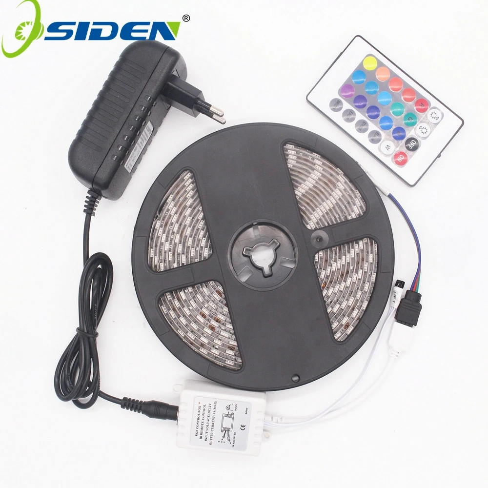 OSIDEN 5M 300Leds Waterproof No RGB Led Strip Light 5050 DC12V 60Leds/M Flexible Lighting String Ribbon Tape Lamp Home Decorati
OSIDEN 5M 300Leds Waterproof No RGB Led Strip Light 5050 DC12V 60Leds/M Flexible Lighting String Ribbon Tape Lamp Home Decorati