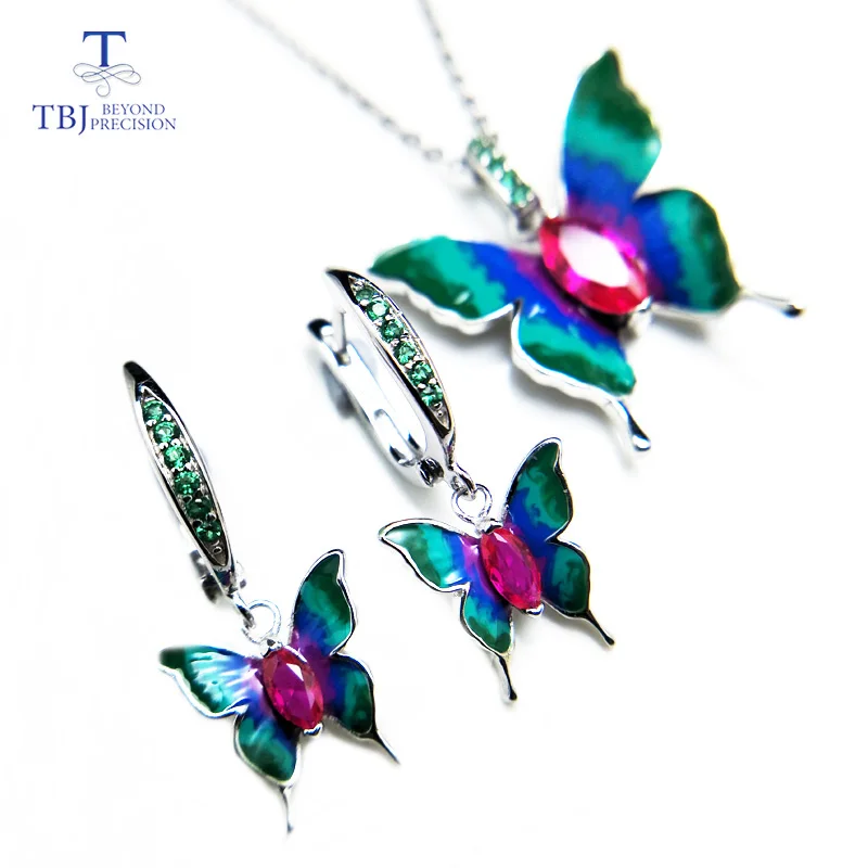 TBJ,New enamel animal cubic zircon jewelry set vivid butterfly design pendant earring in 925 sterling silver for women gift
TBJ,New enamel animal cubic zircon jewelry set vivid butterfly design pendant earring in 925 sterling silver for women gift