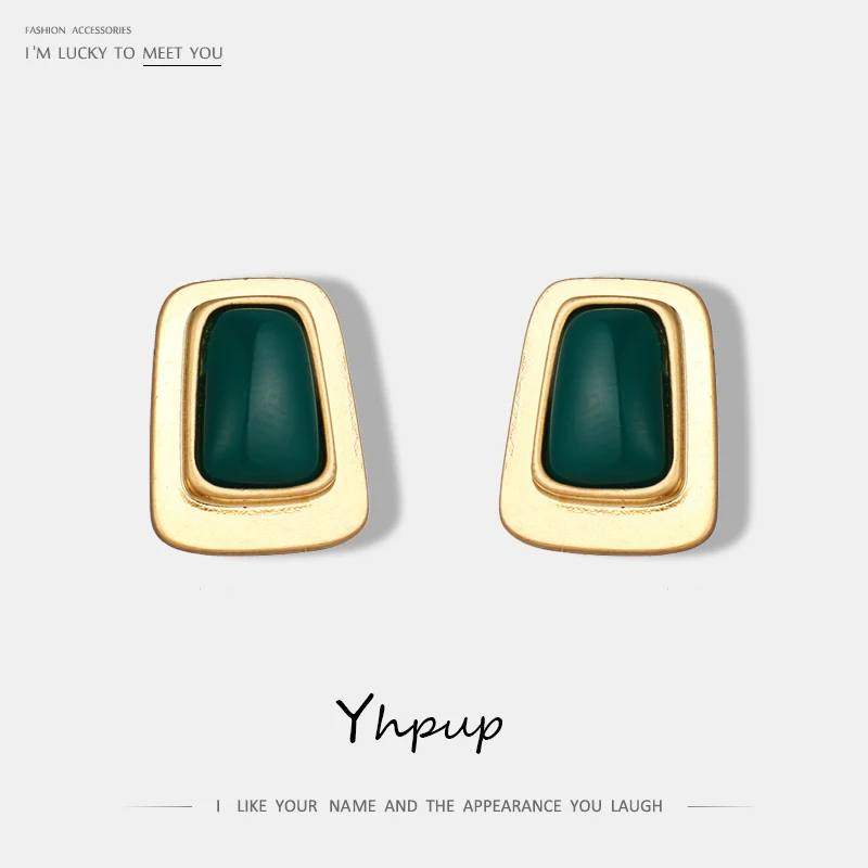 Yhpup Korean Fashion Brand Square Geometric Chic Stud Earring Small S925 Silver Pin Resin Stone Women Ethic Vintage Oorbellen
Yhpup Korean Fashion Brand Square Geometric Chic Stud Earring Small S925 Silver Pin Resin Stone Women Ethic Vintage Oorbellen