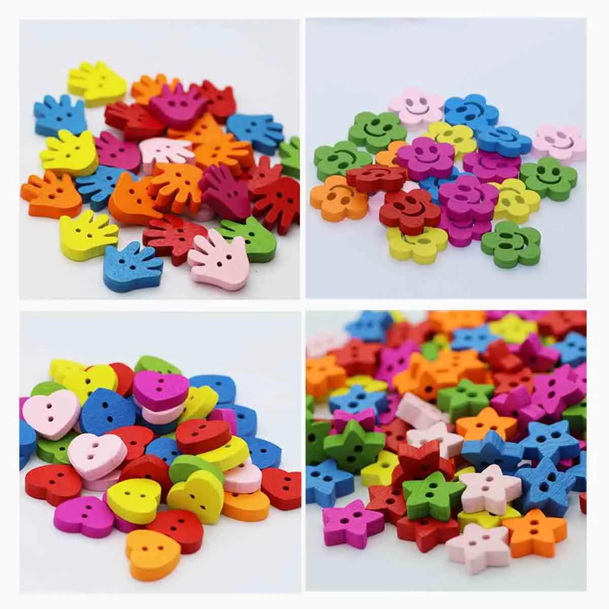 100 Pcs Star Palm Heart Shapes Sewing Wooden Buttons for Clothes Knitting Crafts Scrapbooking DIY Fabric Needlework Accessories
100 Pcs Star Palm Heart Shapes Sewing Wooden Buttons for Clothes Knitting Crafts Scrapbooking DIY Fabric Needlework Accessories
