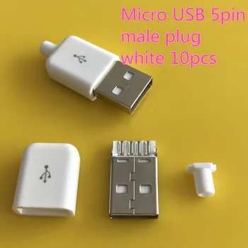 10PCS/LOT YT2154B USB 2.0 Male connector plug Black/White welding Data OTG line interface DIY data cable accessories Free ship
10PCS/LOT YT2154B USB 2.0 Male connector plug Black/White welding Data OTG line interface DIY data cable accessories Free ship