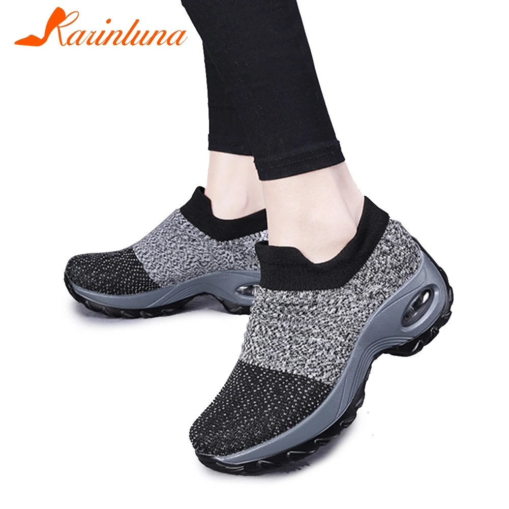 KARINLUNA Dropship Big Size 35-42 Casual Stretch Sock Vulcanize Shoes Lady Summer Mesh Footwear Comfortable Wedges Shoes Woman
KARINLUNA Dropship Big Size 35-42 Casual Stretch Sock Vulcanize Shoes Lady Summer Mesh Footwear Comfortable Wedges Shoes Woman