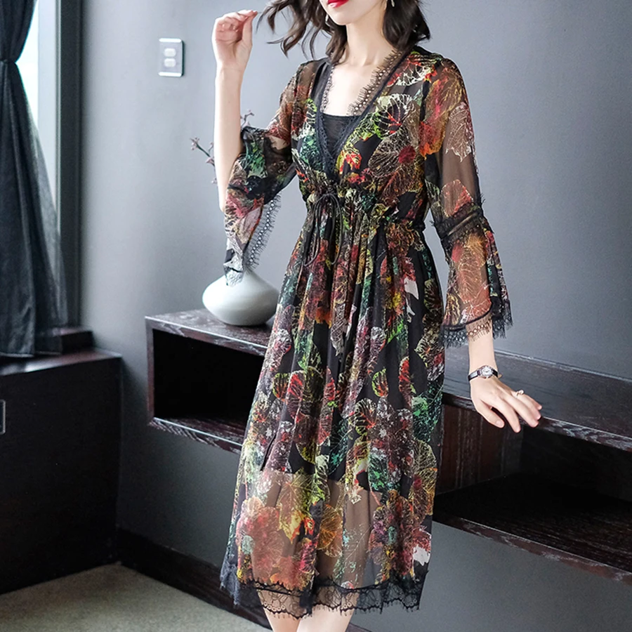 2019 Vintage Floral Silk Beach Vacation Midi Dresses Summer 3XL Plus Size Lace Sexy Sundress Women Elegant Bodycon Party Vestido
2019 Vintage Floral Silk Beach Vacation Midi Dresses Summer 3XL Plus Size Lace Sexy Sundress Women Elegant Bodycon Party Vestido