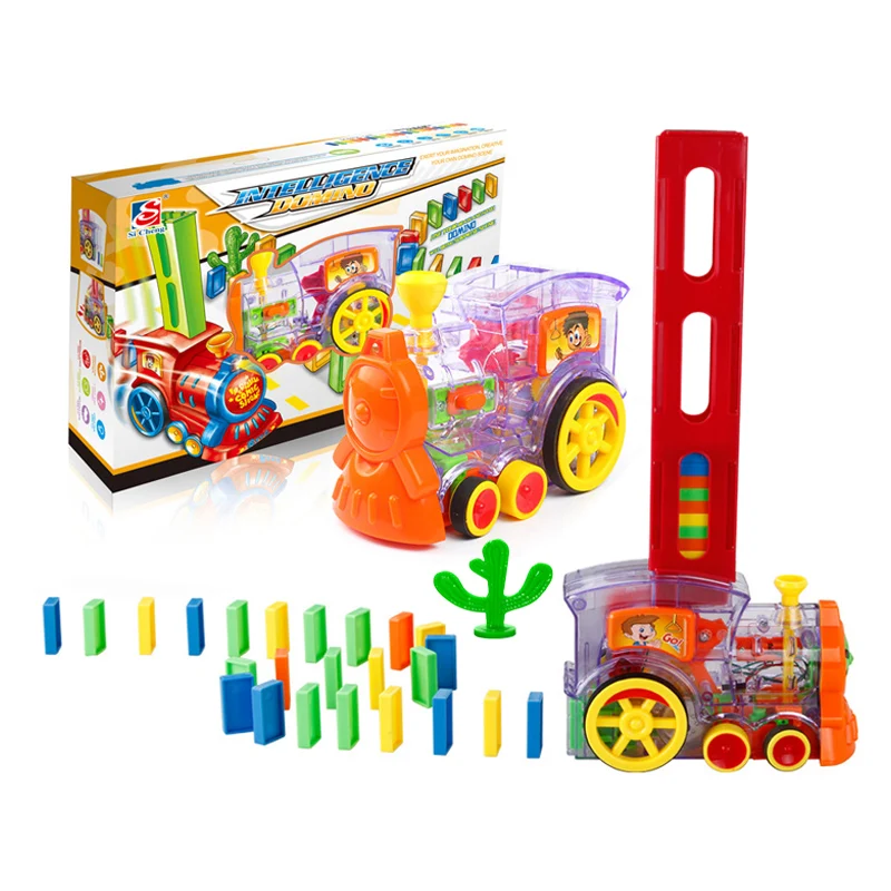 60pcs Electric Domino Train Set Rainbow Put up the Domino model duplo Games Educational Toy Car toys for children fridends
60pcs Electric Domino Train Set Rainbow Put up the Domino model duplo Games Educational Toy Car toys for children fridends