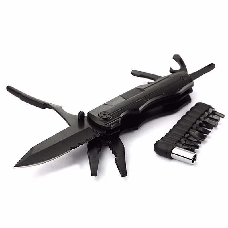 EDC combination tool pliers Multi-function knife Outdoor folding knife Multifunctional folding knife Long nose pliers Can opener
EDC combination tool pliers Multi-function knife Outdoor folding knife Multifunctional folding knife Long nose pliers Can opener