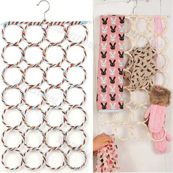New 9 12 16 28 Ring Rope Shawl Multi Display Scarf Belt Tie Slots Holder Organizer Clothes Hangers Organizer Hole Design
New 9 12 16 28 Ring Rope Shawl Multi Display Scarf Belt Tie Slots Holder Organizer Clothes Hangers Organizer Hole Design