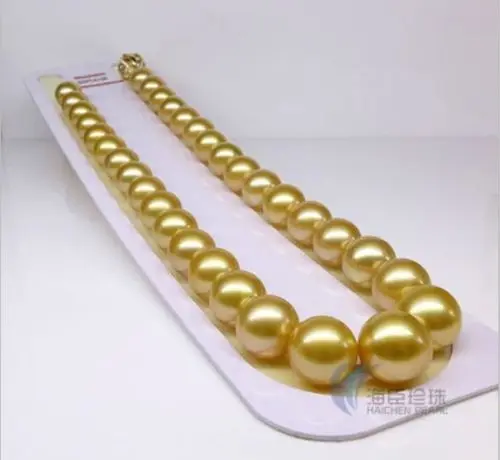 Free Shipping >>>>gorgeous 13-14mm natural south seas gold pearl necklace 18inch 14K gold
Free Shipping >>>>gorgeous 13-14mm natural south seas gold pearl necklace 18inch 14K gold