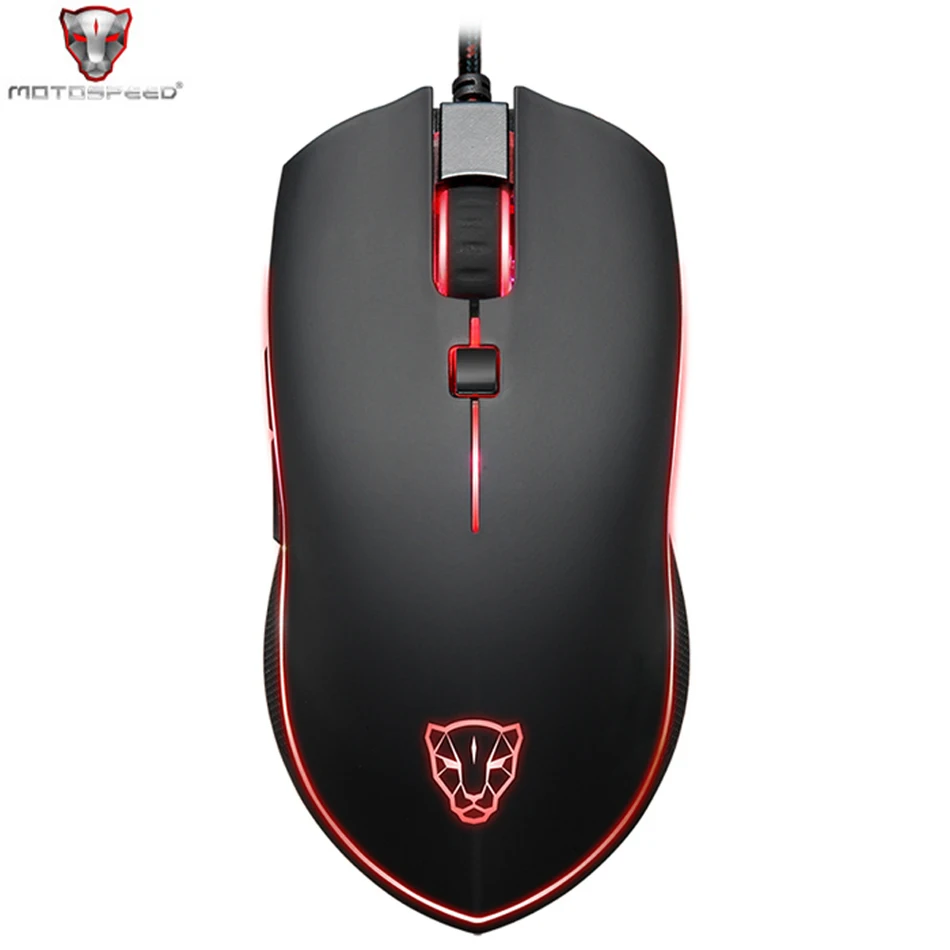 Motospeed V40 Профессиональный 4000 Точек на дюйм USB проводной игровой Мышь с