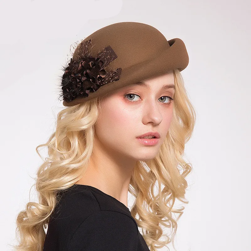 High Quality Berets 100% Wool Hat British Topper Female Elegant Winter Women's Fashion Beret
High Quality Berets 100% Wool Hat British Topper Female Elegant Winter Women's Fashion Beret