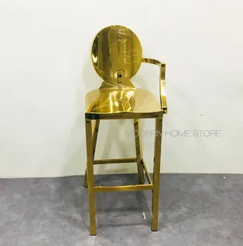Modern Design Nordic Luxury Fashion Home Furniture Rose Gold Color Loft Stainless Steel Single Arm Bar Counter Stool Chair 1PC
Modern Design Nordic Luxury Fashion Home Furniture Rose Gold Color Loft Stainless Steel Single Arm Bar Counter Stool Chair 1PC