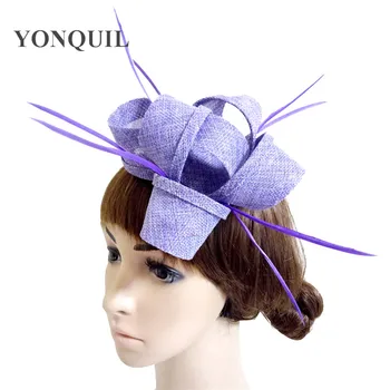 Lavender millinery imitation sinamay fascinator accessories women wedding with feather hair headwear ladies party wedding event
Lavender millinery imitation sinamay fascinator accessories women wedding with feather hair headwear ladies party wedding event