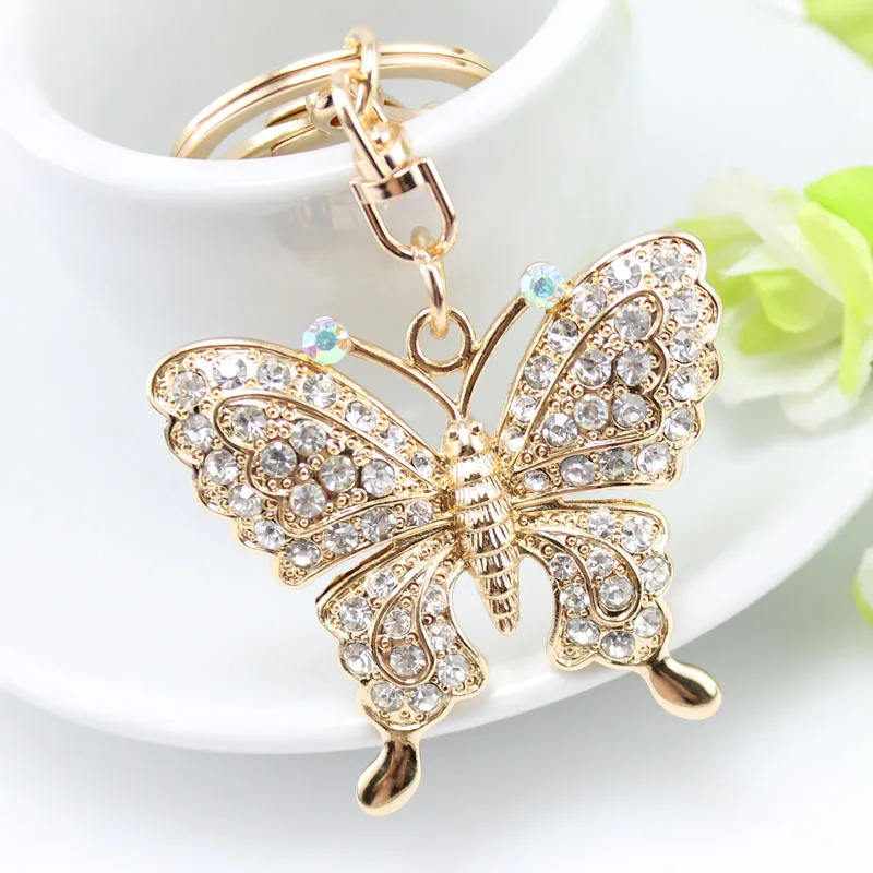 Fashion Design Crystal Butterfly Keychain For Women Girls Pendant Charm Keyring Handbag Jewelry Gift
Fashion Design Crystal Butterfly Keychain For Women Girls Pendant Charm Keyring Handbag Jewelry Gift