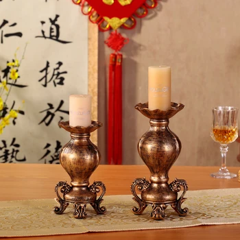 Continental retro candlelight dinner candles Taiwan romantic wedding room decoration resin props table decoration
Continental retro candlelight dinner candles Taiwan romantic wedding room decoration resin props table decoration