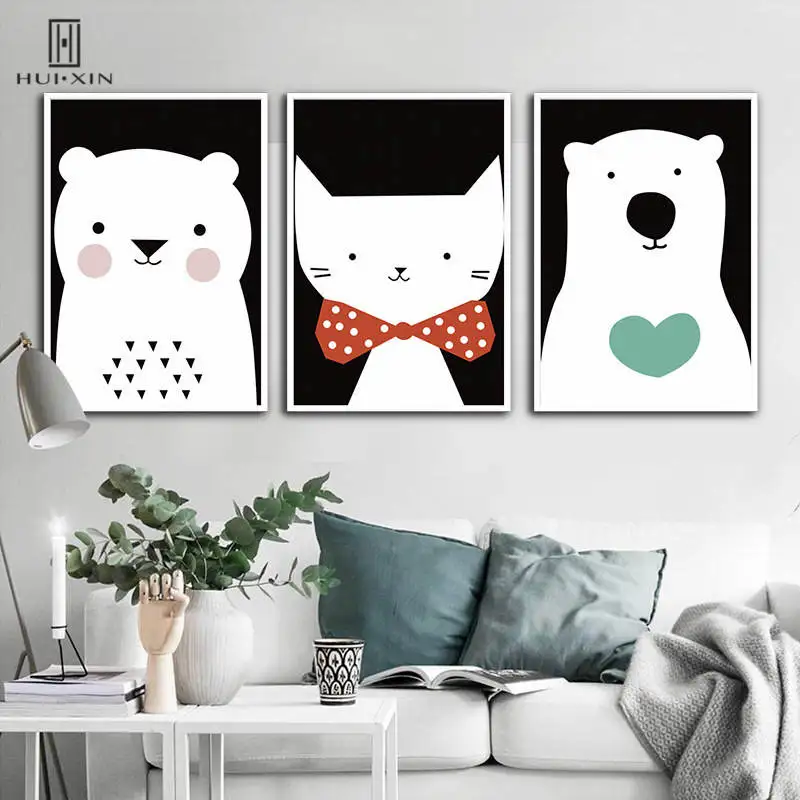 Nursury HD Posters Lovely Bear Cat Set Wall Print Art Modern Kids' Room Decoration Best Souvenir For Their Birthday Party
Nursury HD Posters Lovely Bear Cat Set Wall Print Art Modern Kids' Room Decoration Best Souvenir For Their Birthday Party