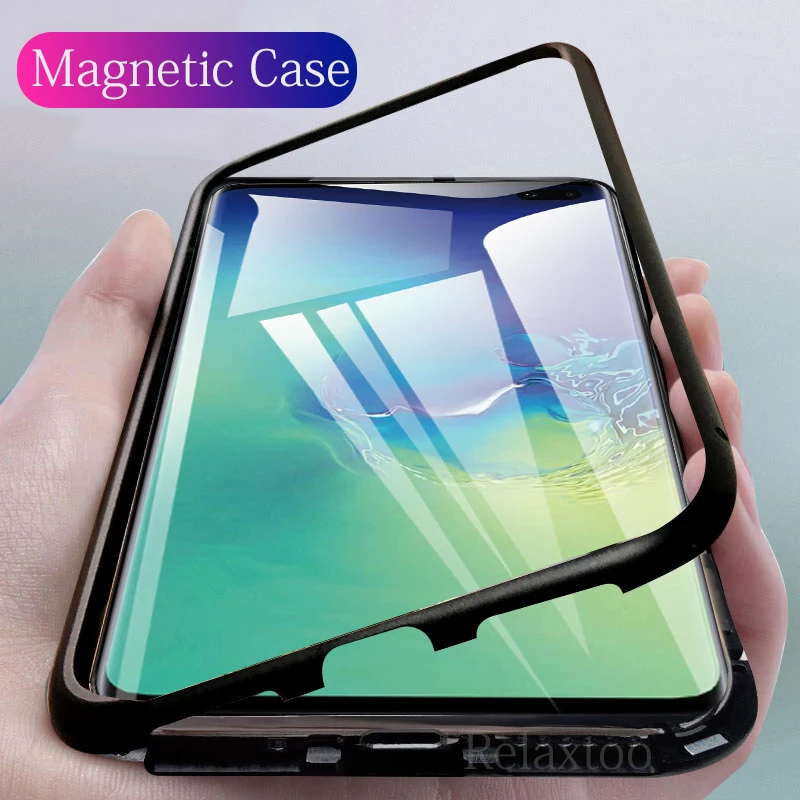 Magnetic Flip phone Case For Samsung Galaxy S10 Plus 360 Bumper Back Cover Tempered Glass For Samsung S10 Plus S10e Cases Magnet
Magnetic Flip phone Case For Samsung Galaxy S10 Plus 360 Bumper Back Cover Tempered Glass For Samsung S10 Plus S10e Cases Magnet