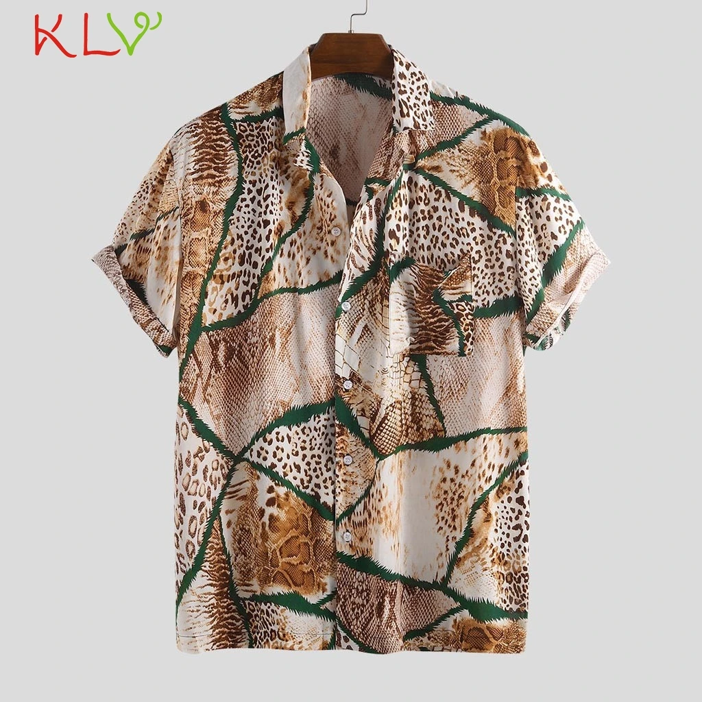 Blouse Shirt Men Summer Leopard with Pocket Print Short Sleeve Hawaiian Casual Shirt Harajuku Top Homme Jogging Clothes 19May30
Blouse Shirt Men Summer Leopard with Pocket Print Short Sleeve Hawaiian Casual Shirt Harajuku Top Homme Jogging Clothes 19May30