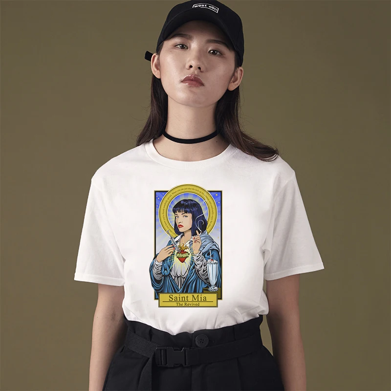 Pulp Fiction Summer Female New Harajuku Large Size Casual Short Sleeve Cartoon Letter Print Fashion new T-Shirt
Pulp Fiction Summer Female New Harajuku Large Size Casual Short Sleeve Cartoon Letter Print Fashion new T-Shirt