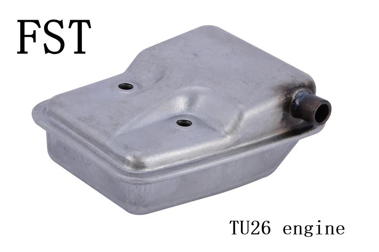 Muffler for gasonline engine TU26, from FST company, iron , good quality, durable accessory,
Muffler for gasonline engine TU26, from FST company, iron , good quality, durable accessory,
