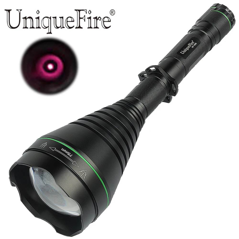 UniqueFire Tactical 1508 Infrared Light IR 850nm Led Flashlight Night Vision T75 Zoomable Focus 3 Modes Torch for Hunting | Лампы и