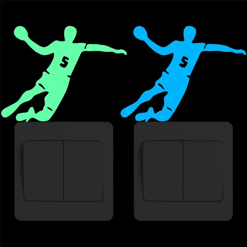Glow in the Dark Handball Player Switch Sticker Creative Sport Vinyl Luminous Wall Stickers for Kids Rooms Children Bedroom DIY
Glow in the Dark Handball Player Switch Sticker Creative Sport Vinyl Luminous Wall Stickers for Kids Rooms Children Bedroom DIY