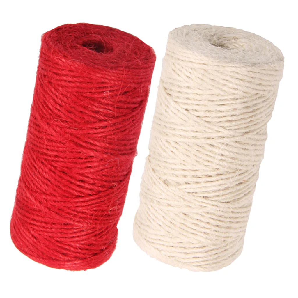 2 Rolls of 100 Meters Natural Burlap Hessian Jute Cord Twine String Party Wedding Gift Wrapping Cords Thread DIY Craft Decor
2 Rolls of 100 Meters Natural Burlap Hessian Jute Cord Twine String Party Wedding Gift Wrapping Cords Thread DIY Craft Decor