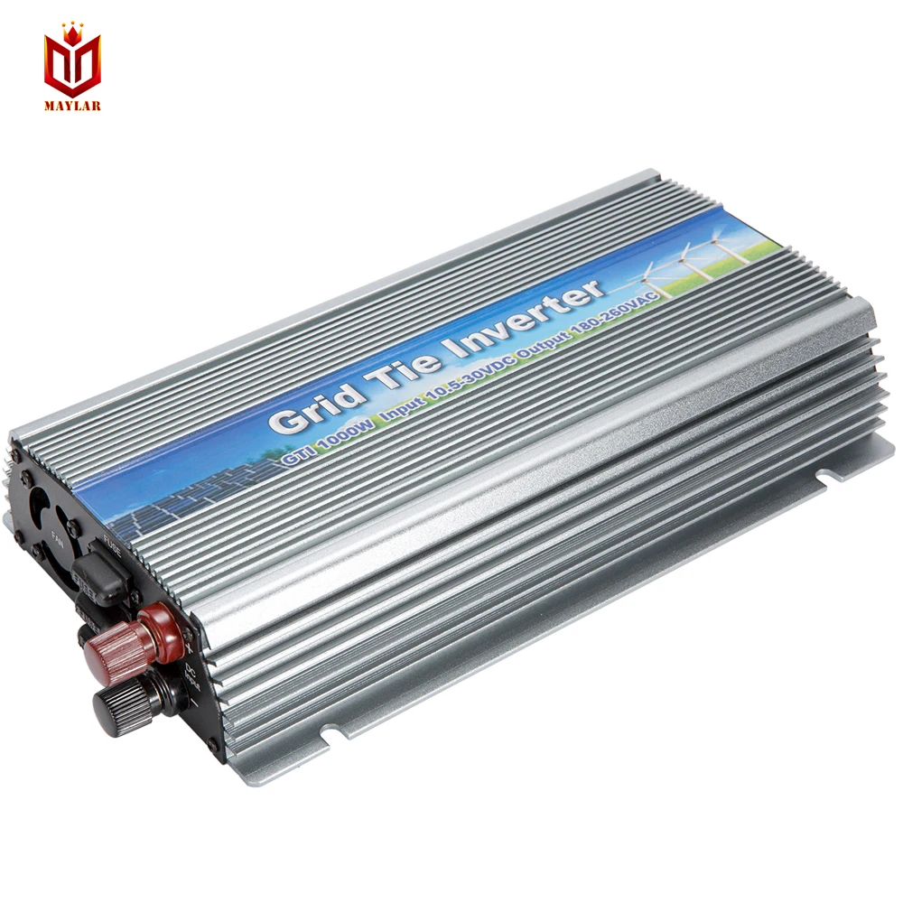MAYLAR@1000W Solar High Frequency Pure Sine Wave MPPT Grid Tie Inverter,input 22-50VDC Output 180-260VAC, For Alternative Energy
MAYLAR@1000W Solar High Frequency Pure Sine Wave MPPT Grid Tie Inverter,input 22-50VDC Output 180-260VAC, For Alternative Energy