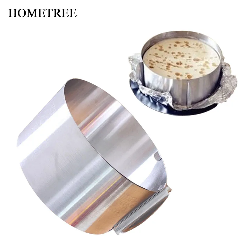 HOMETREE Mousse Circle Cake Mold Adjustable Size Stainless Steel Cake Tools Telescopic Rectangular Baking Kitchen Gadgets H750
HOMETREE Mousse Circle Cake Mold Adjustable Size Stainless Steel Cake Tools Telescopic Rectangular Baking Kitchen Gadgets H750