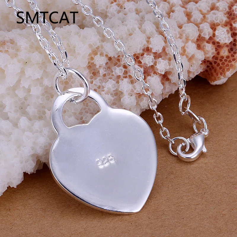 Luxury Famous Brand Designer 925 Jewelry Silver Color Love Heart Pendant 20" Snake Chain Necklace Valentines Day Gift For Women
Luxury Famous Brand Designer 925 Jewelry Silver Color Love Heart Pendant 20" Snake Chain Necklace Valentines Day Gift For Women