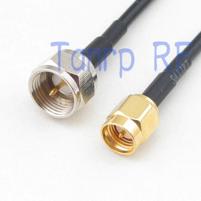 50CM Pigtail coaxial jumper cable RG174 extension cord 20in F male plug to SMA male plug RF connector adapter
50CM Pigtail coaxial jumper cable RG174 extension cord 20in F male plug to SMA male plug RF connector adapter