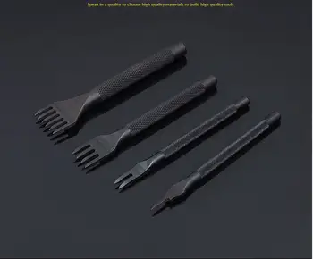 Hole Punch Tools for Leather Craft DIY Diamond Cut Lacing Stitching Chisel Set LeatherCraft Kits 3/4mm Hole Spacing Black Steel
Hole Punch Tools for Leather Craft DIY Diamond Cut Lacing Stitching Chisel Set LeatherCraft Kits 3/4mm Hole Spacing Black Steel
