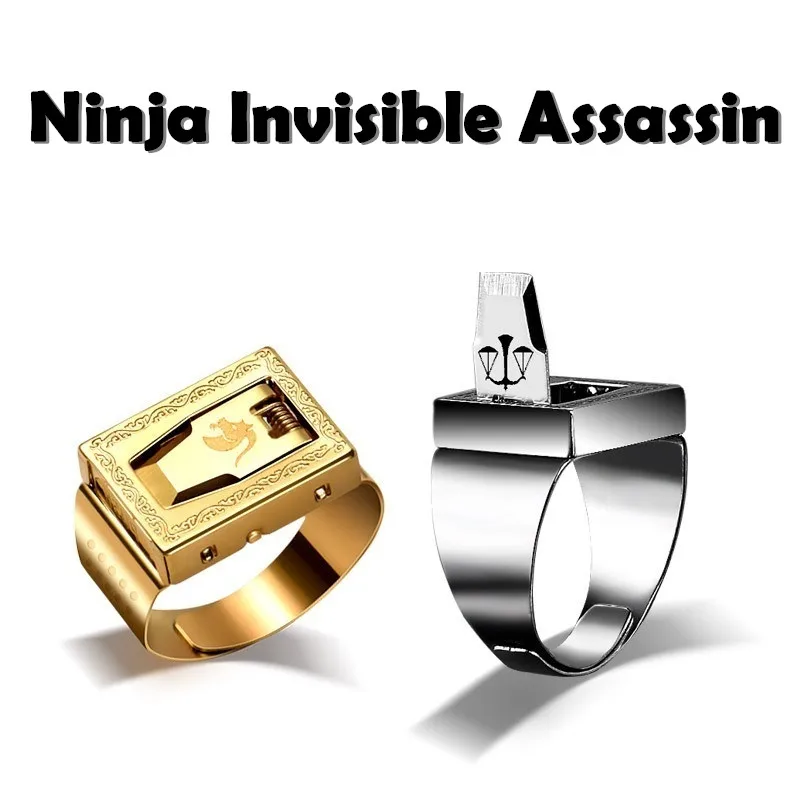 Ninja Invisible Assassin Self-defense Ring Multifunctional Self-defense Outdoor Mini Finger Knife Ring Safety Equipment Ring
Ninja Invisible Assassin Self-defense Ring Multifunctional Self-defense Outdoor Mini Finger Knife Ring Safety Equipment Ring