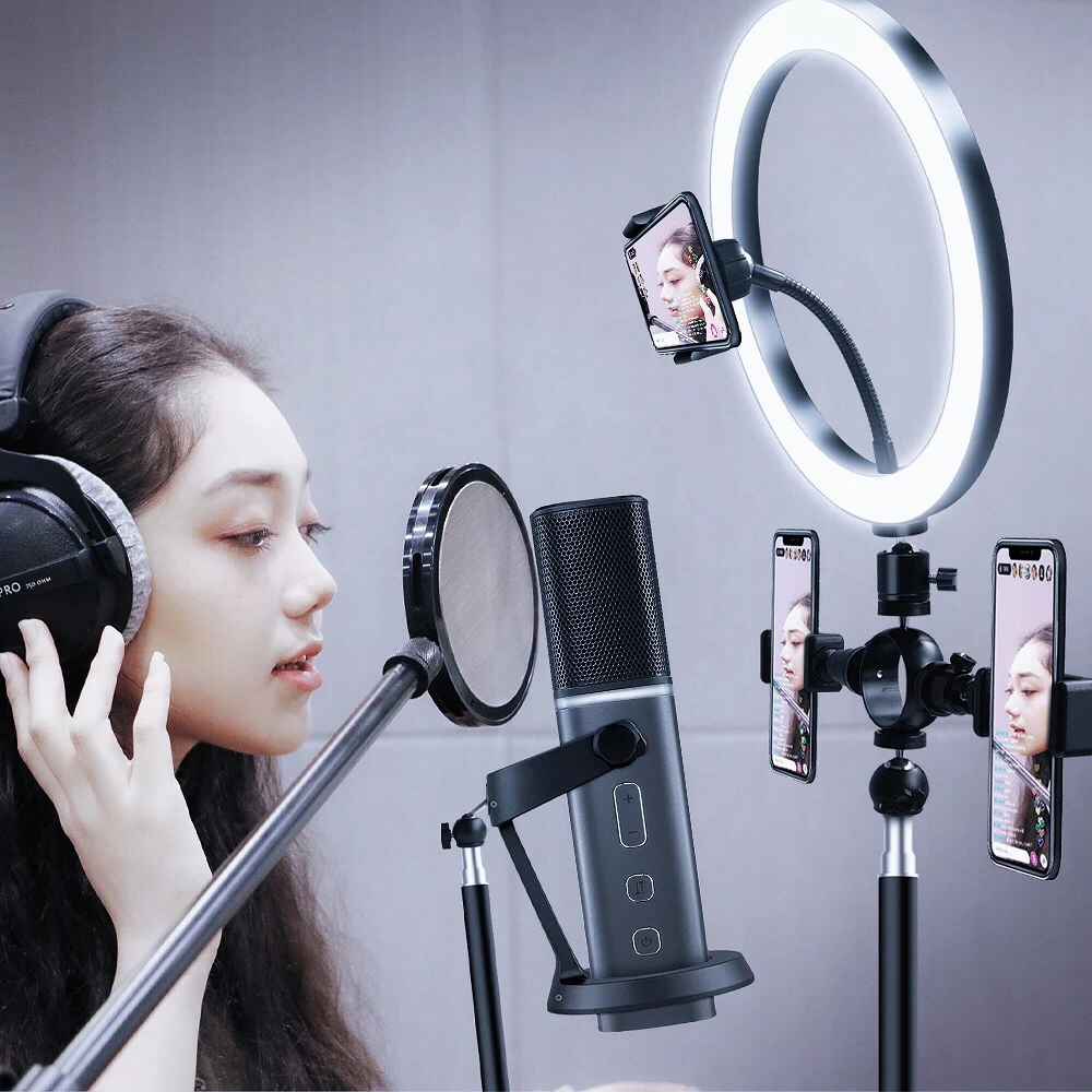 USB LED Selfie Ring Light Dimmable 3600ml Studio Photography Photo Fill Ring Light with Tripod for Makeup Live Streaming Video
USB LED Selfie Ring Light Dimmable 3600ml Studio Photography Photo Fill Ring Light with Tripod for Makeup Live Streaming Video