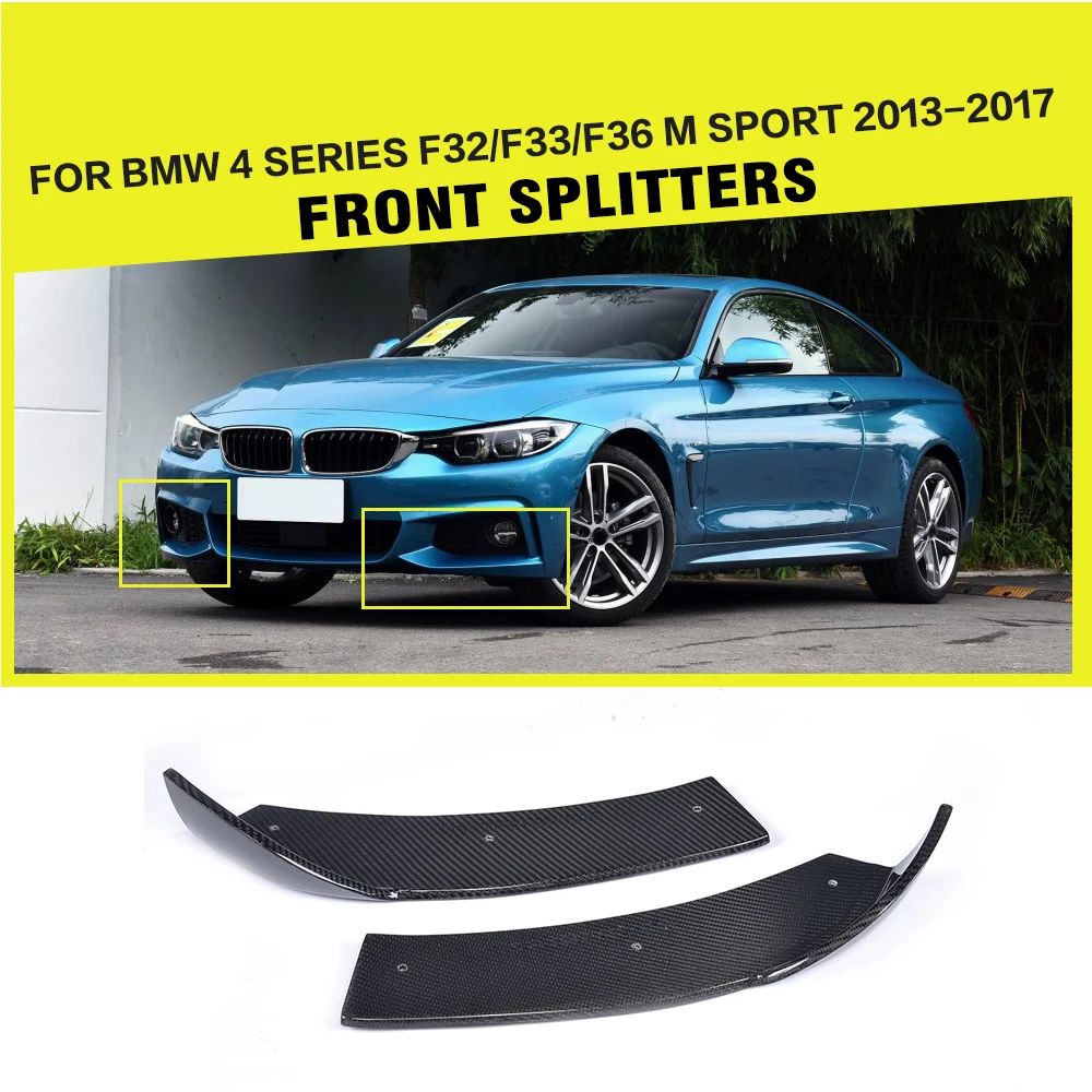 For BMW 4 Series F32 435i M Sport Front Bumper Splitters Cupwings Flaps Cover Coupe 2013 - 2017 2PCS/Set Carbon Fiber
For BMW 4 Series F32 435i M Sport Front Bumper Splitters Cupwings Flaps Cover Coupe 2013 - 2017 2PCS/Set Carbon Fiber