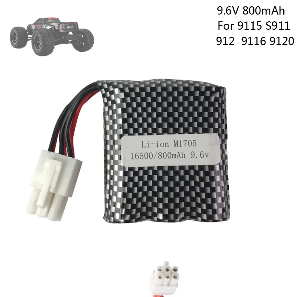 9.6v 800mAh EL-6P Li-ion Battery for S911 912 9115 9116 9120 RC Monster Truck Parts 9.6 v 16500 15C high quality
9.6v 800mAh EL-6P Li-ion Battery for S911 912 9115 9116 9120 RC Monster Truck Parts 9.6 v 16500 15C high quality